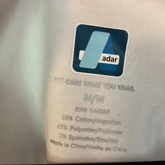 White Scrub Jacket M - Picture 3 of 5